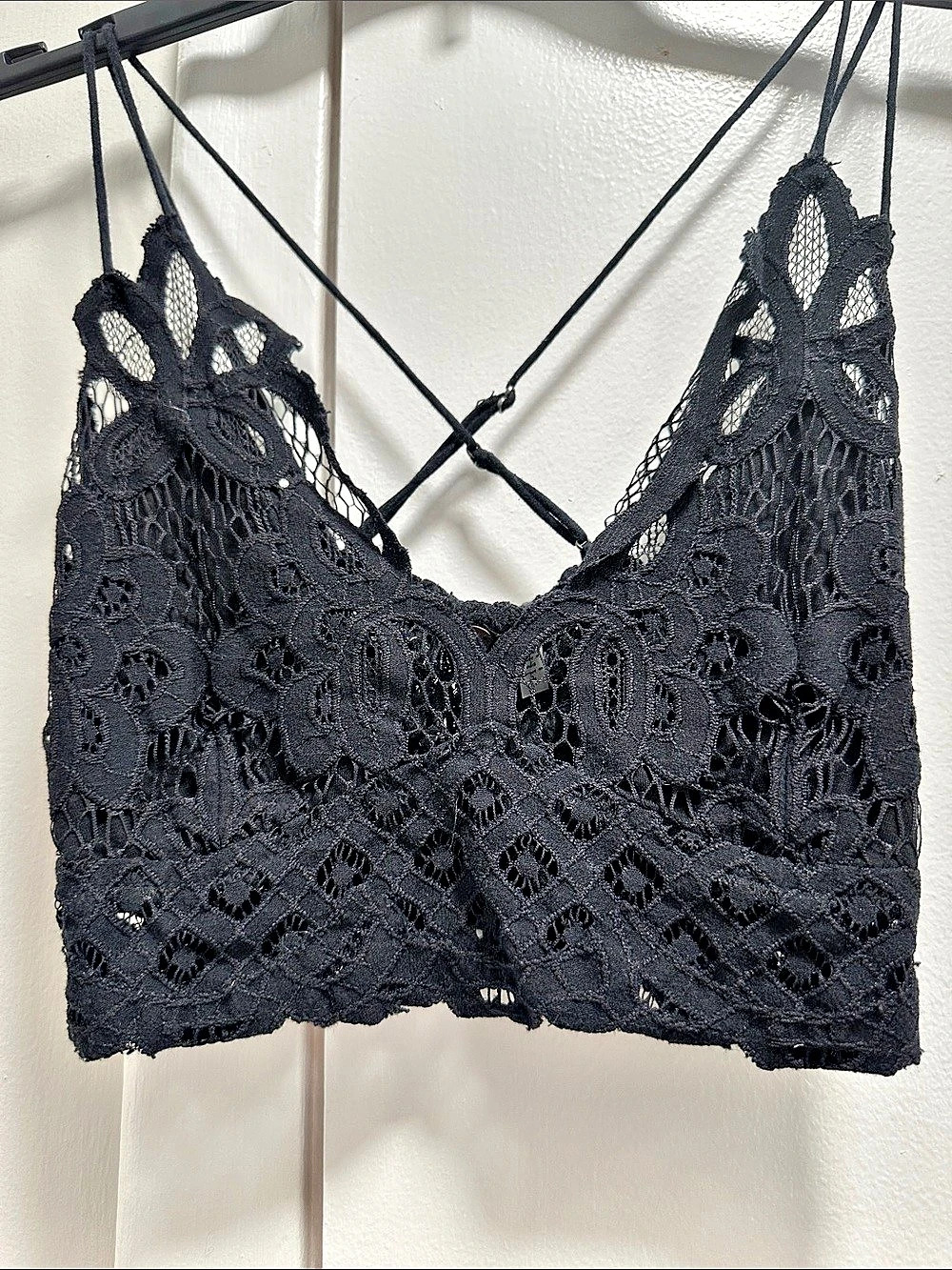 Fp One Black Lace Camisole Size Small
